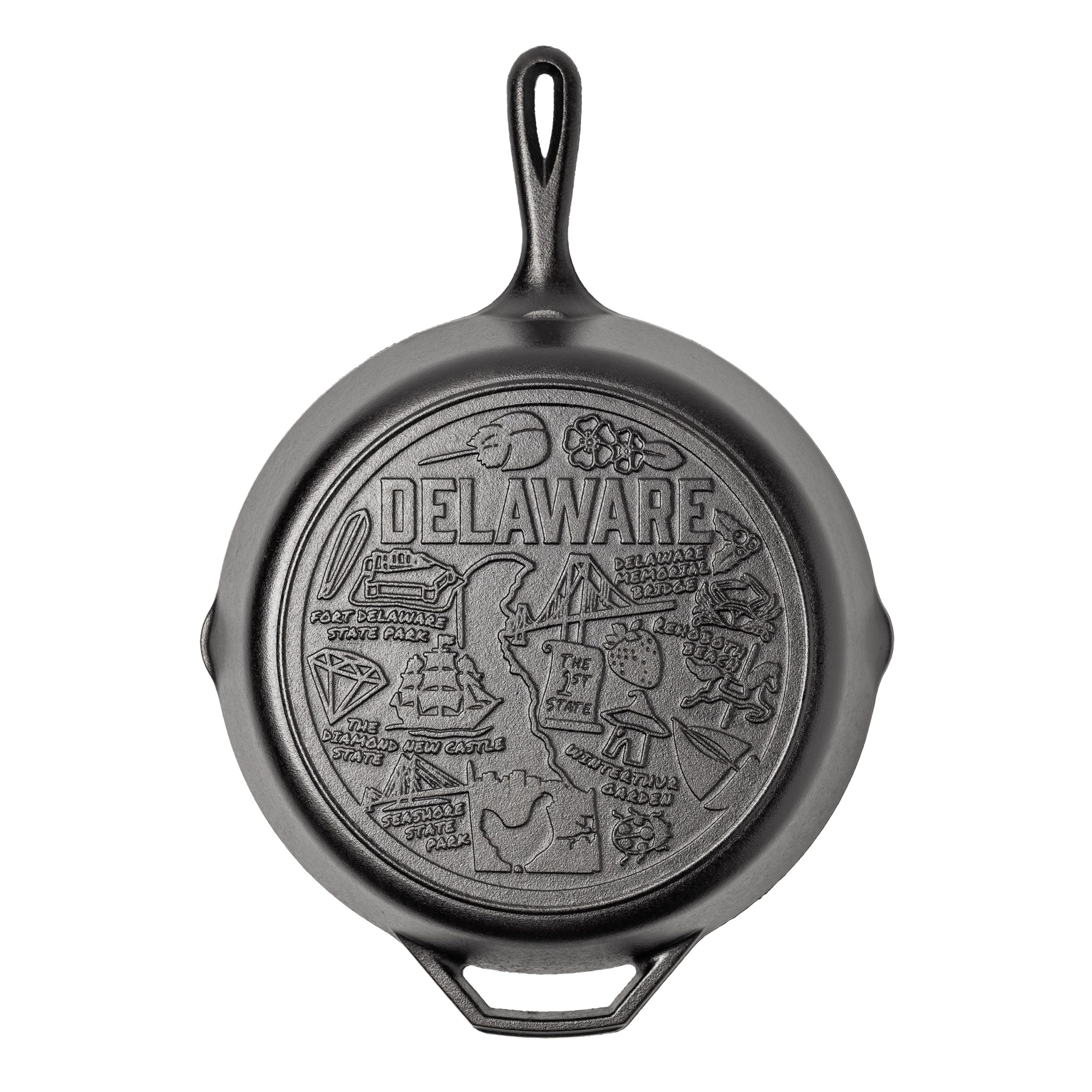 American Road Trip: 12 Inch Seasoned Cast Iron Skillet. Delaware