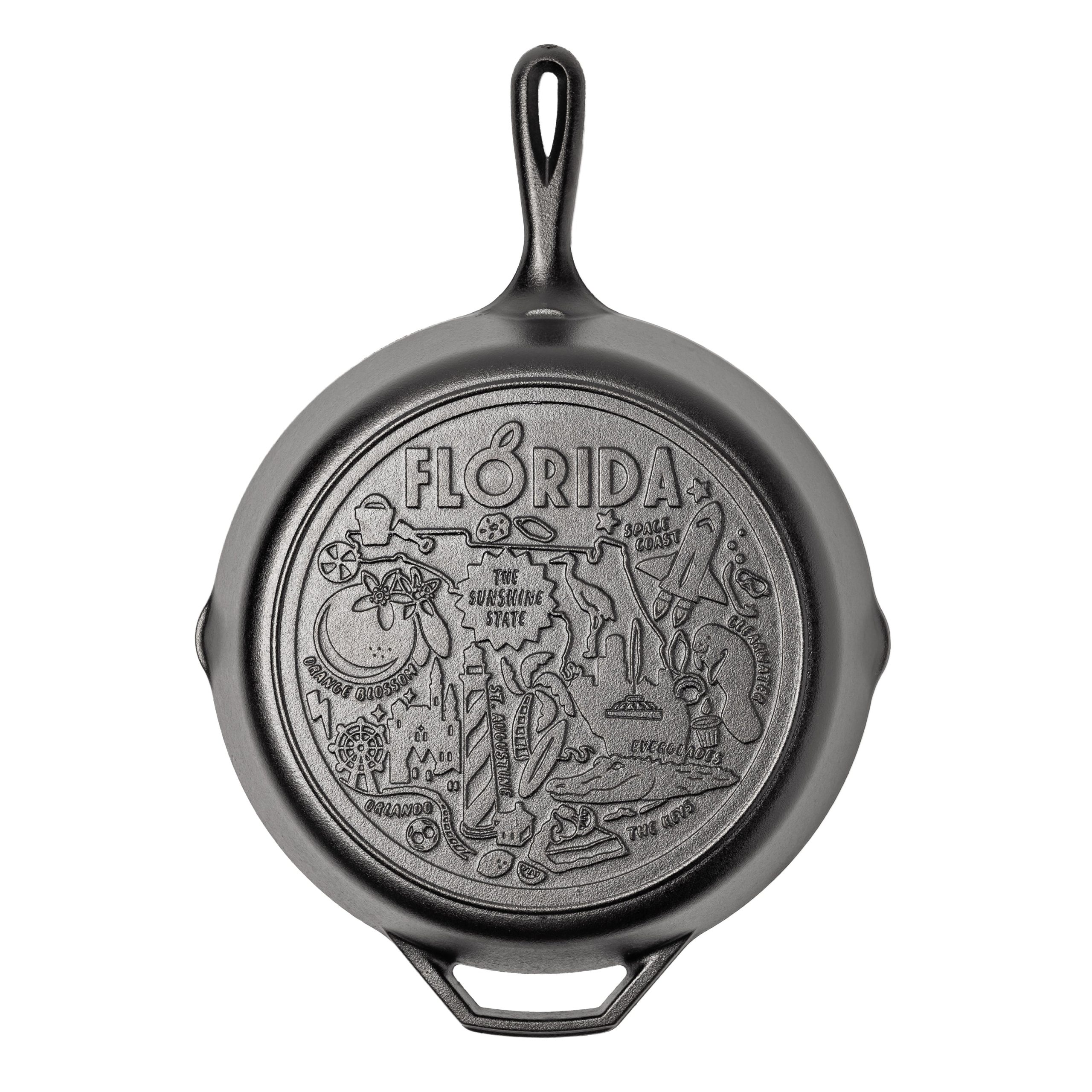 American Road Trip: 12 Inch Seasoned Cast Iron Skillet. Florida - Image 6
