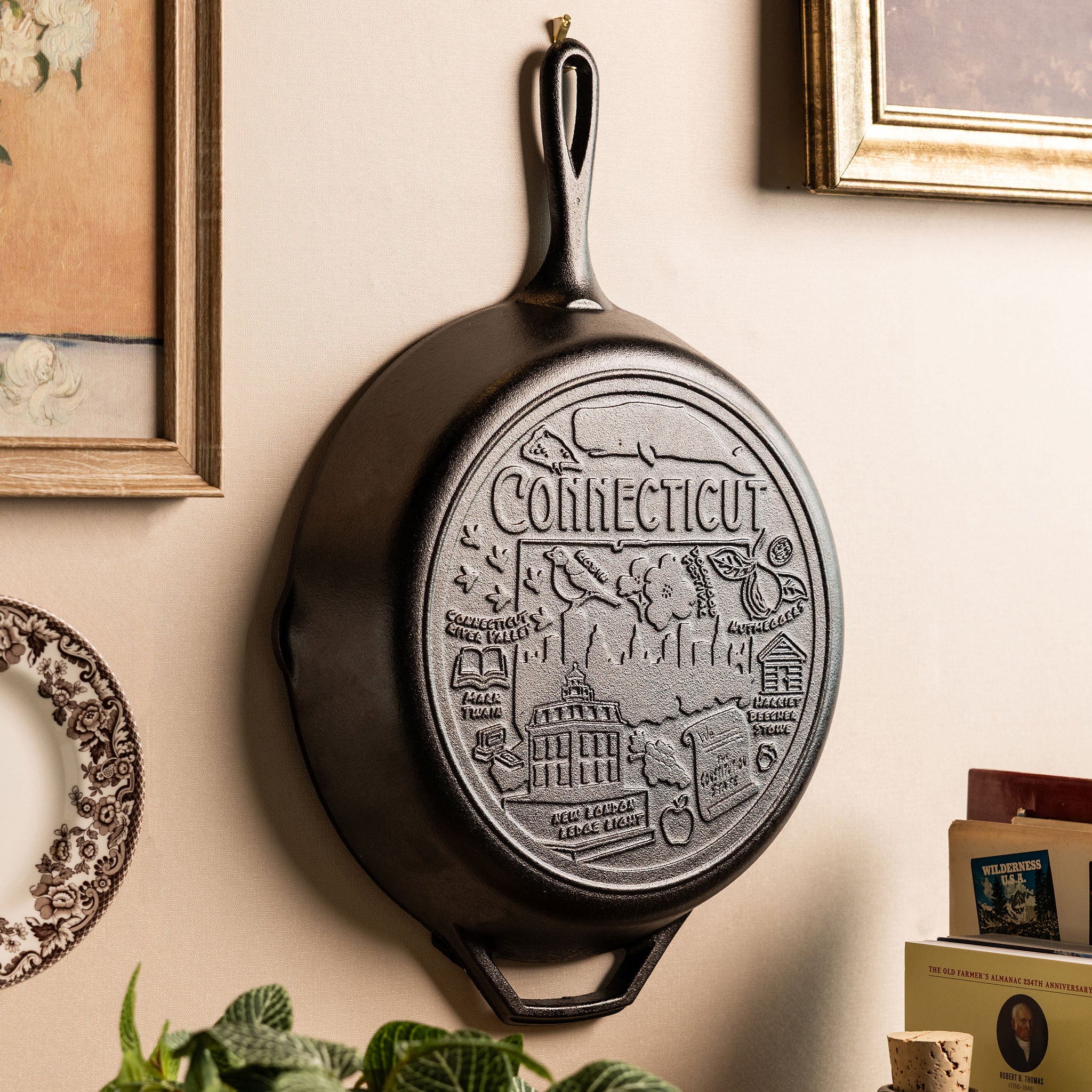 American Road Trip: 12 Inch Seasoned Cast Iron Skillet. Connecticut - Image 2