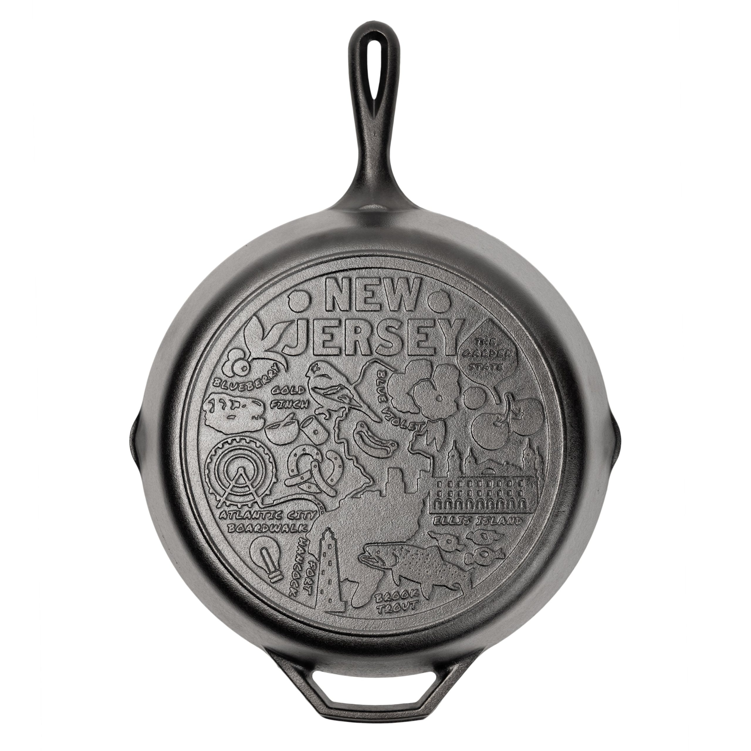 American Road Trip: 12 Inch Seasoned Cast Iron Skillet. New Jersey - Image 6