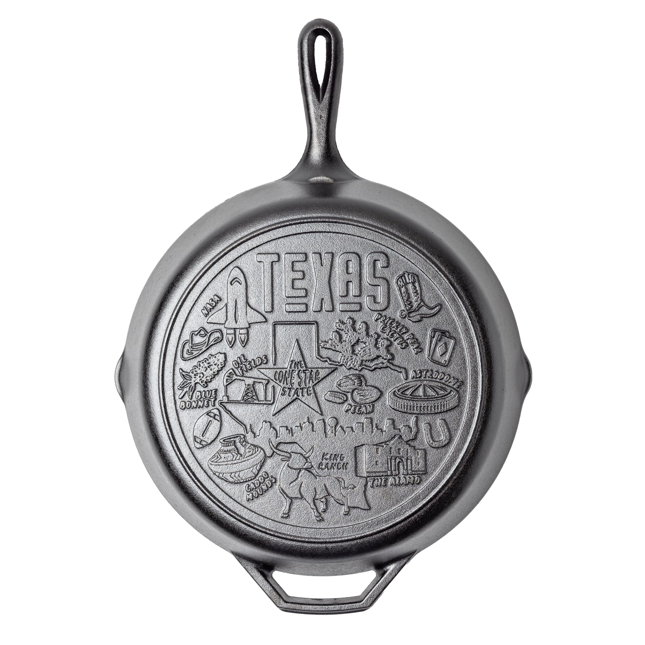 American Road Trip: 12 Inch Seasoned Cast Iron Skillet. Texas - Image 6